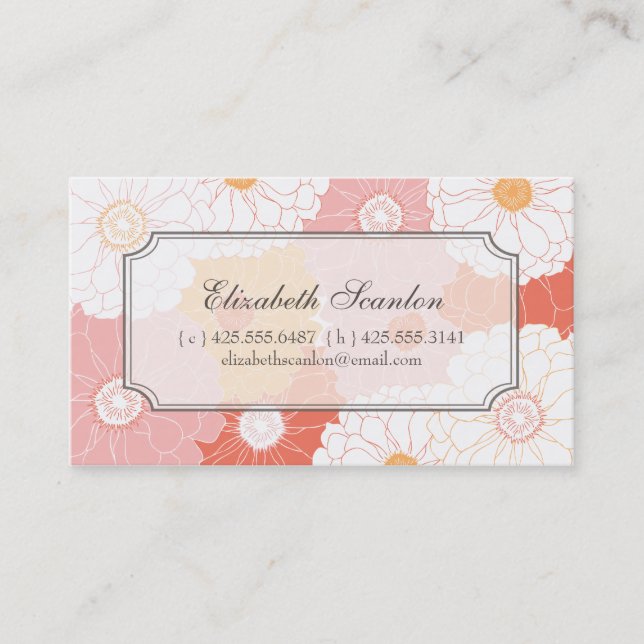 Cartão telefónico do Zinnia (Frente)