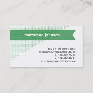 Cartão telefónico pessoal da bandeira de linho