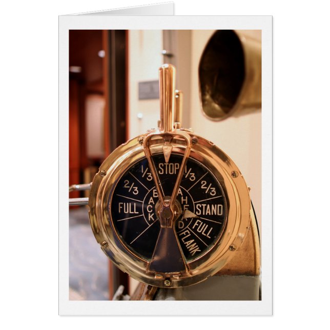 Cartão Telégrafo de Ordem do Motor (Frente)