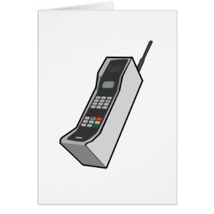 Cartão telemóvel dos anos 80