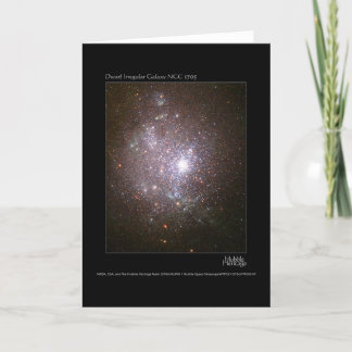 Cartão Telescópio 1705 da galáxia NGC Hubble do anão