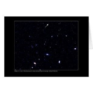 Cartão Telescópio distante de Hubble das galáxias