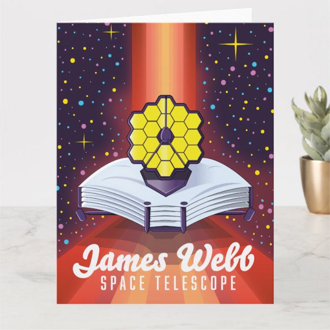 Cartão Telescópio Espacial James Webb. (Planta pequena)