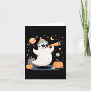 Cartão Telescópio Fantasma Espacial Kawaii Spooky Bomba d