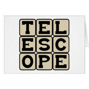 Cartão Telescópio, Instrumento Astronômico
