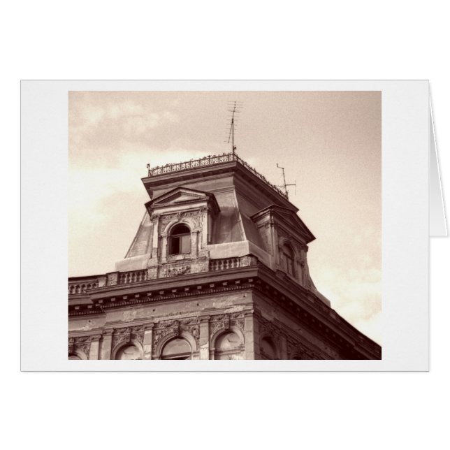 Cartão Telhado de Budapest (Frente Horizontal)