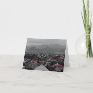 Cartão Telhados Coloridos