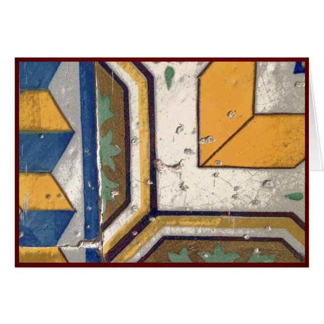 Cartão Telhas portuguesas antigas (Frente Horizontal)