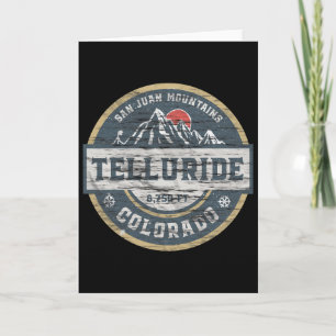 Cartão Telluride Colorado San Juan Montanhas Rochosas Esq