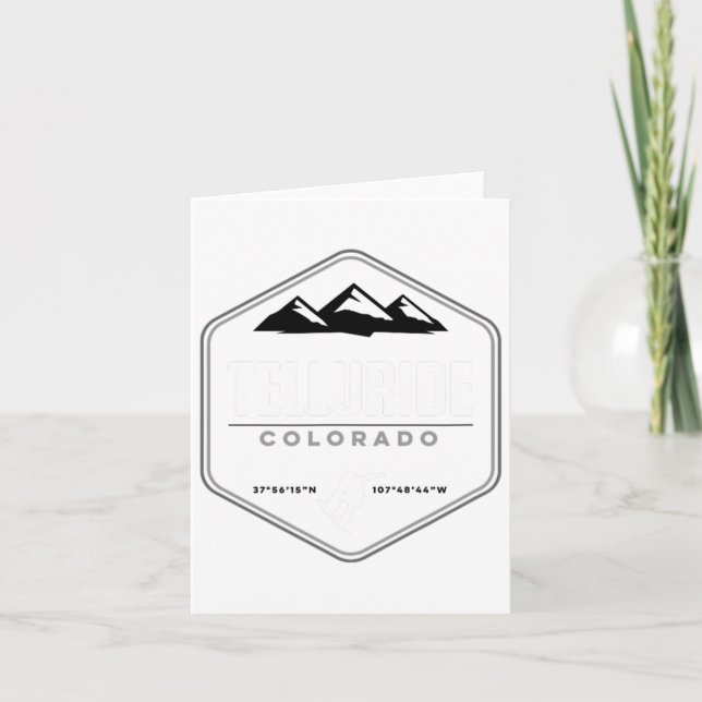 Cartão Telluride Colorado Snowboard T (Frente)