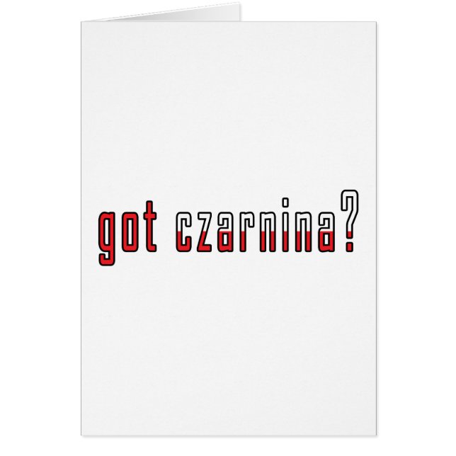 Cartão tem czarnina? Bandeira (Frente)