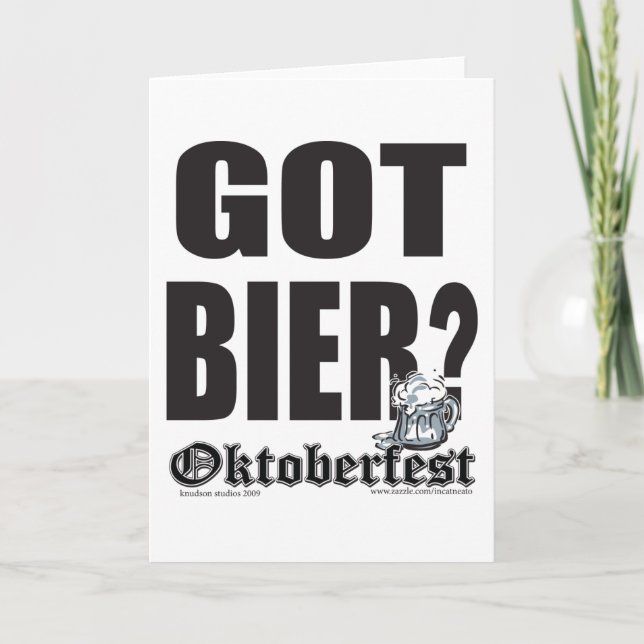Cartão Tem o Bier - Oktoberfest (Frente)