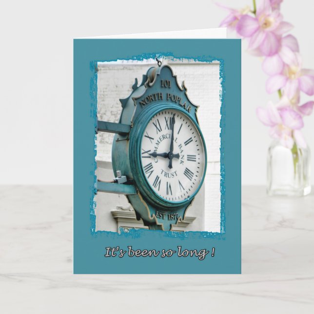 Cartão Tem sido tão longo. (Orquídea)