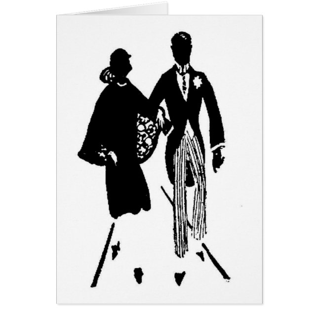 Cartão Tema 37 do casamento (Frente)