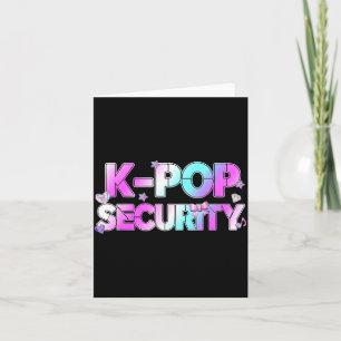 Cartão Tema de Aniversário Divertido de K-Pop para Mãe Pa