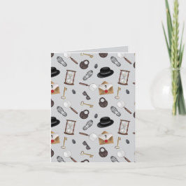 Cartão Tema de Detetive Espião Agente Secreto Kids Mistér