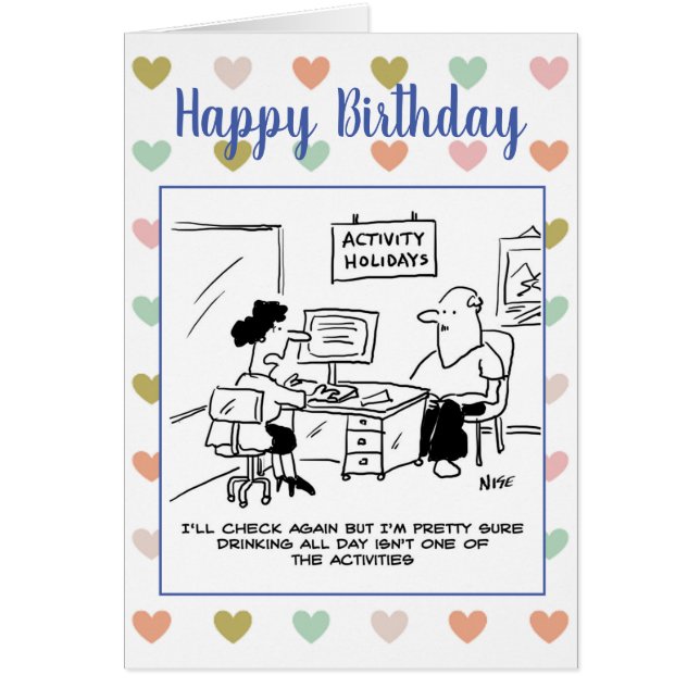 Cartão Tema do agente de viagens do feliz aniversario (Frente)