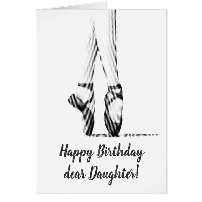 Cartão Tema do balé — Personalizar para mulheres (Frente)