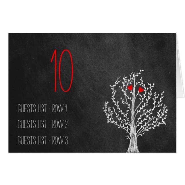 Cartão Tema do quadro de casamentos Espaço Reservado para (Frente horizontal)