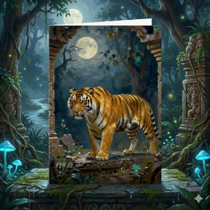 Cartão Tema Tigre Feliz Aniversário