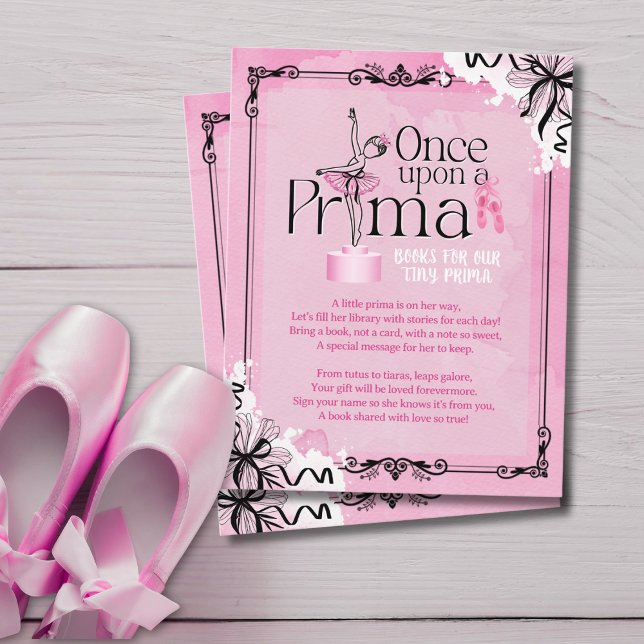 Cartão Temático de Livros para Bebê Bailarina (Criador carregado)