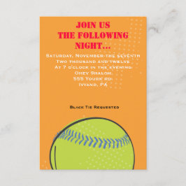 Cartão temático do partido de Mitzvah do bastão do