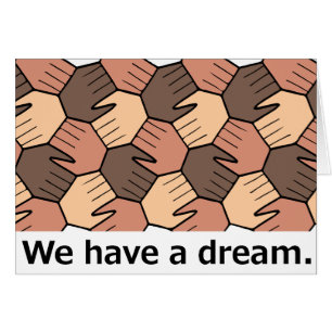 Cartão Temos um Sonho. Notecard