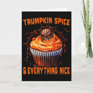 Cartão Tempero de Trumpkin e tudo agradável, Halloween Tr