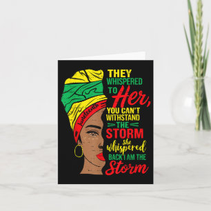 Cartão Tempestade Black Women Junetet 1865 Freedom Africa