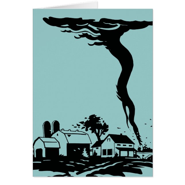 Cartão Tempestade Chaser Tornado Twister Meteorologia Cli (Frente)