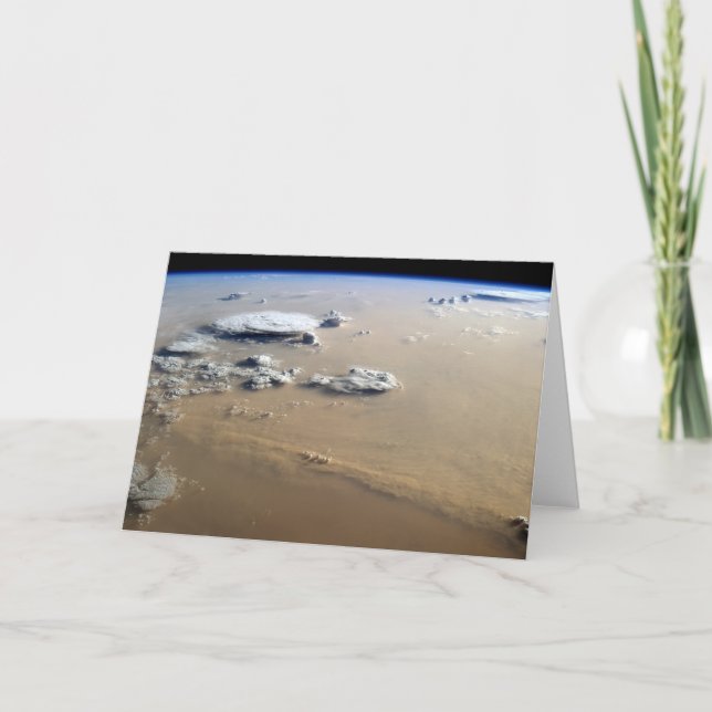 Cartão Tempestade De Poeira Nos Mares De Areia Do Deserto (Frente)