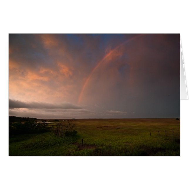 Cartão Tempestade e arco (Frente Horizontal)