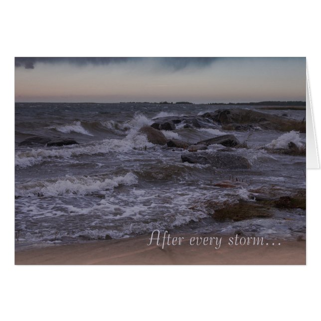 Cartão Tempestade e sol CC0856 Ostrobothnia Finlândia (Frente Horizontal)