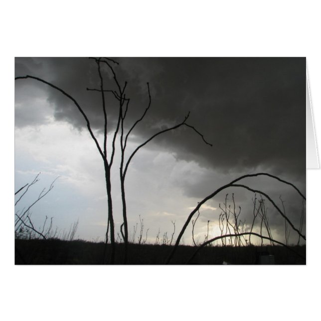 Cartão Tempestade entrante (Frente Horizontal)