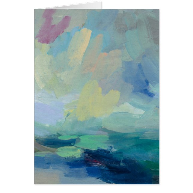 Cartão Tempestade eu abstraio o impressão | Silvia (Frente)