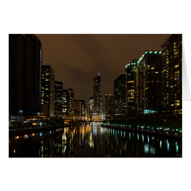 Cartão Tempestade Invadindo Chicago (Frente Horizontal)