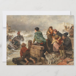 Cartão Tempestade na costa (por Rudolf Jordan)