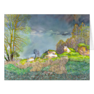 Cartão tempestade primavera