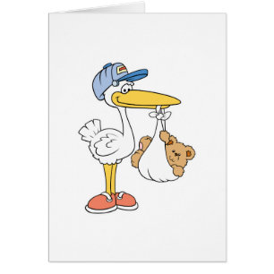 Cartão Tempestade Trazendo Urso Bebê