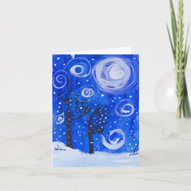 Cartão Tempestade Ventosa (Frente)