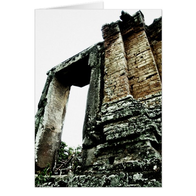 Cartão Temple Ruins, Camboja | Viagem 2009 (Frente)