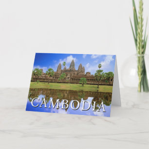 Cartão Templo Angkor Wat   Camboja, Kampuchea   Aniversár