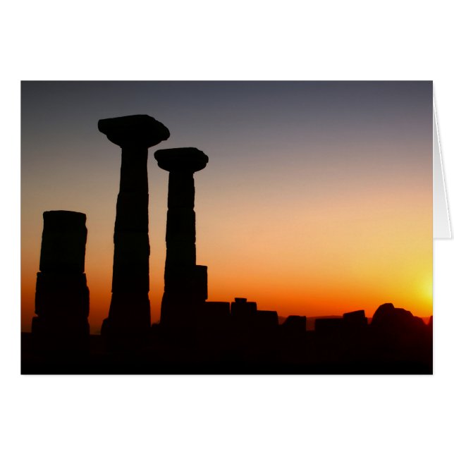 Cartão Templo De Athena / ASSOS - Turquia (Frente Horizontal)