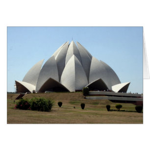 Cartão templo de bahai lotus