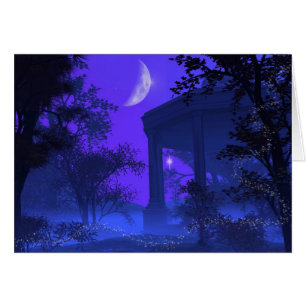 Cartão Templo de Diana no luar