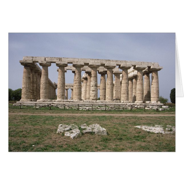 Cartão Templo de Hera I (Frente Horizontal)