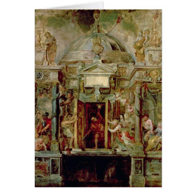 Cartão Templo de Janus, 1630s (Frente)