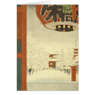 Cartão Templo de Kinryūzan, Asakusa