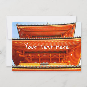 Cartão Templo de Kiyomizu-dera personalizável, Quioto, J