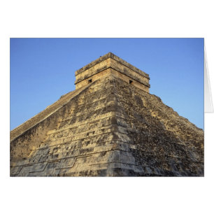 Cartão Templo de Kukulcan ou Castelo Castillo) em